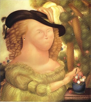 Fernando Botero Painting - Marie Antoinette Fernando Botero